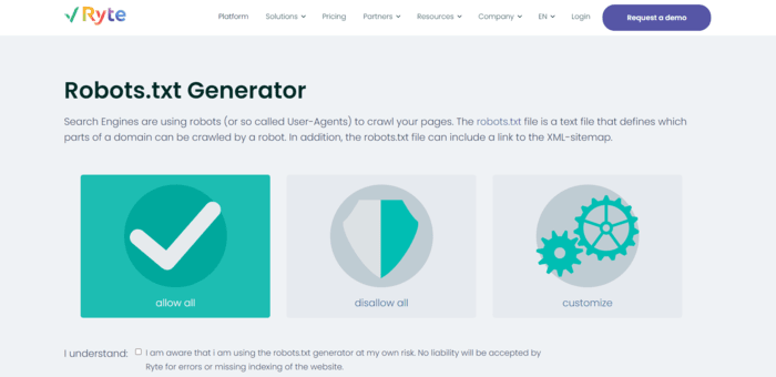 robots txt generator