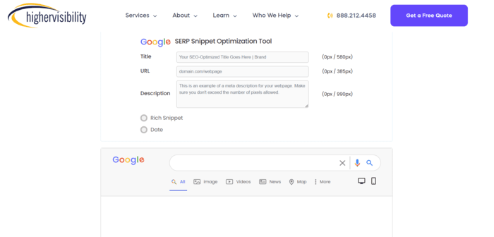 serp snippet tool